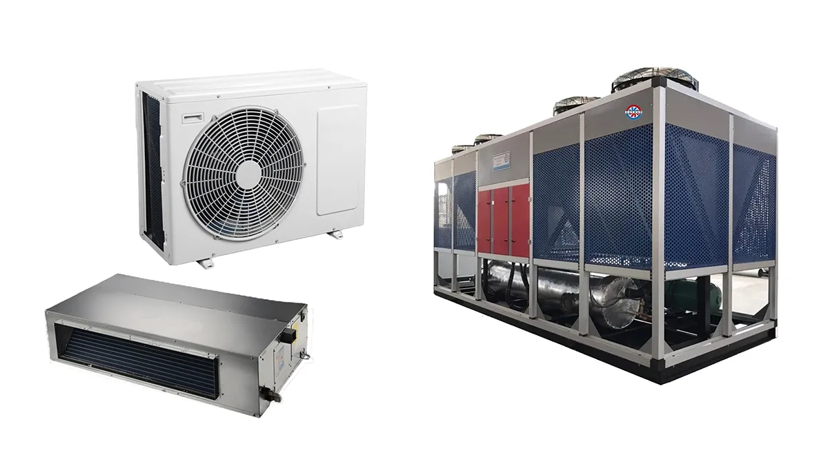 differences between a chiller and a ducted split system